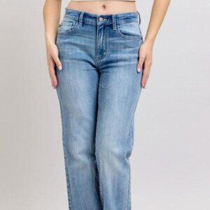 82397 Gabby HW 90's Straight Denim by JUDY BLUE